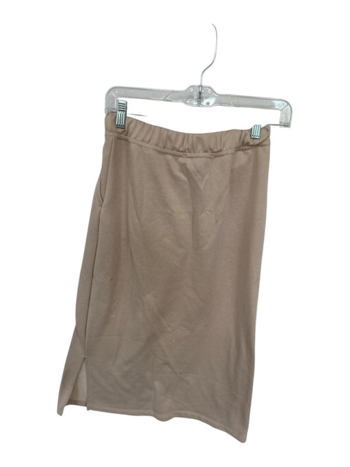 Luminary Size S Tan Cotton Blend Drawstring Front Pocket Midi Skirt Tan / S