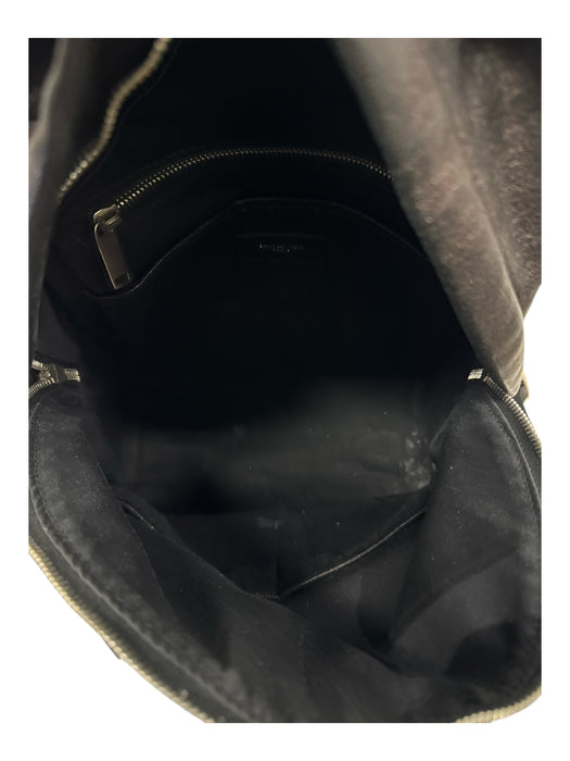 Saint Laurent Dark Bronze Leather Studded stars Zip Pocket Backpack Bag Dark Bronze / M