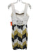 A.L.C. Size 4 White, Black, Yellow Polyester Stitch Detail Overlay Dress White, Black, Yellow / 4