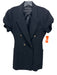 Zara Size S Black Polyester Button Detail Pockets short sleeve Dress Black / S