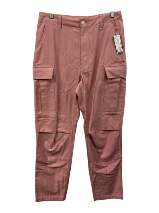 Rag & Bone Size 4 Pink Cotton Zip & Button Patch Pockets Pants Pink / 4