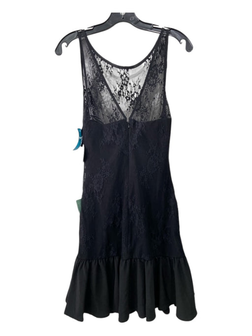 Pearl Georgina Chapman Size 8 Black Nylon Lace Overlay Sleeveless Back Zip Dress Black / 8