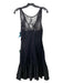 Pearl Georgina Chapman Size 8 Black Nylon Lace Overlay Sleeveless Back Zip Dress Black / 8