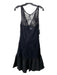 Pearl Georgina Chapman Size 8 Black Nylon Lace Overlay Sleeveless Back Zip Dress Black / 8