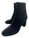 Antonio Melani Shoe Size 10 Black Suede Calf High Almond Toe Block Heel Booties Black / 10