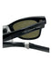 Saint Laurent Surf Black & Gold Acetate Wayfarer Gold Lens Sunglasses Black & Gold