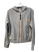 PE Nation Size Small Light Gray Cotton Front Zip Side Pockets Hoodie Jacket Light Gray / Small