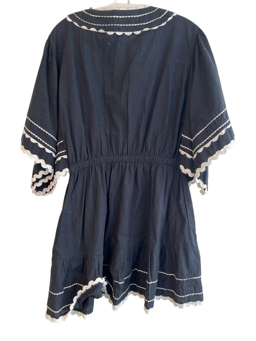 Sea New York Size Small Black & White Cotton Cotton Decorative Trim Dress Black & White / Small