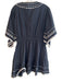 Sea New York Size Small Black & White Cotton Cotton Decorative Trim Dress Black & White / Small