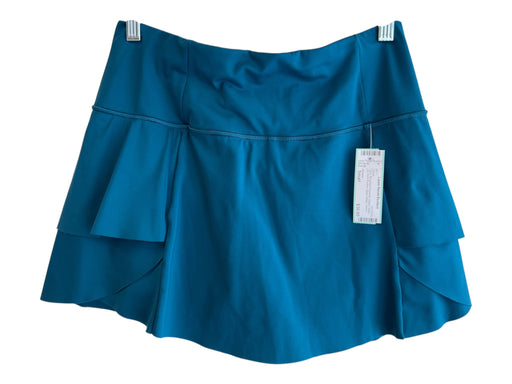 Athleta Size Small Teal Recycled Polyester Elastic Waist Zip Back Pocket Skort Teal / Small
