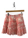Love Shack Fancy Size Small Pink & White Cotton Floral eyelet Mini Skirt Pink & White / Small