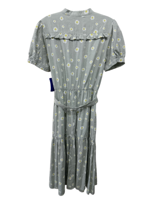 The Shirt Rochelle Behrens Size Small Green, Yellow, White Rayon Blend Dress Green, Yellow, White / Small