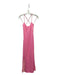 Something Navy Size XS Pink Viscose Spaghetti Strap Side Slits Midi Dress Pink / XS