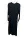 COS Size M Black Triacetate Blend Back Zip Long Sleeve Maxi Dress Black / M