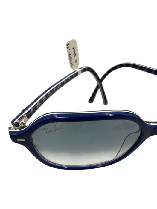 Ray Ban Blue Acetate Gradient Lens Square Lens Sunglasses Blue