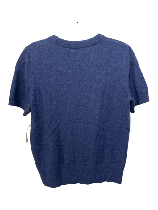 Theory Size M Blue Cashmere Short Sleeve Top Blue / M