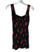 Reformation Size 4 Black & Red Viscose Blend Sleeveless Peppers Mini Dress Black & Red / 4