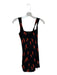 Reformation Size 4 Black & Red Viscose Blend Sleeveless Peppers Mini Dress Black & Red / 4