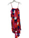 Hutch Size XS purple & orange Polyester Spaghetti Strap Acordian Pleated Dress purple & orange / XS