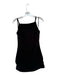 Staud Size S Black Polyester Spaghetti Strap Back Zip Mini Dress Black / S