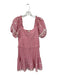 Loveshackfancy Size S Pink & White Cotton Long Balloon Sleeve Swiss Dot Dress Pink & White / S