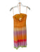 Jonathan Simkhai Size 2 Orange & Purple Polyester Spaghetti Strap Ombre Gown Orange & Purple / 2