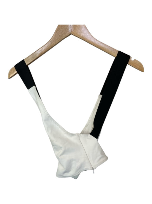Rachel Comey Size 6 White & Black Viscose Blend Sleeveless color block Top White & Black / 6