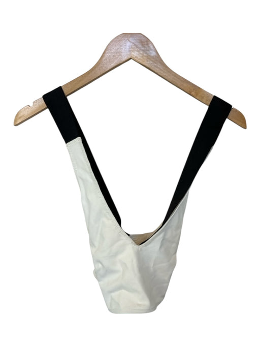 Rachel Comey Size 6 White & Black Viscose Blend Sleeveless color block Top White & Black / 6