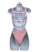Shani Shemer Size XS Pink Nylon Ruffle Detail Swimsuit Pink / XS