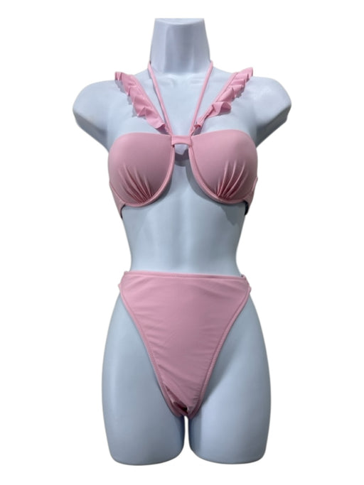Shani Shemer Size XS Pink Nylon Ruffle Detail Swimsuit Pink / XS