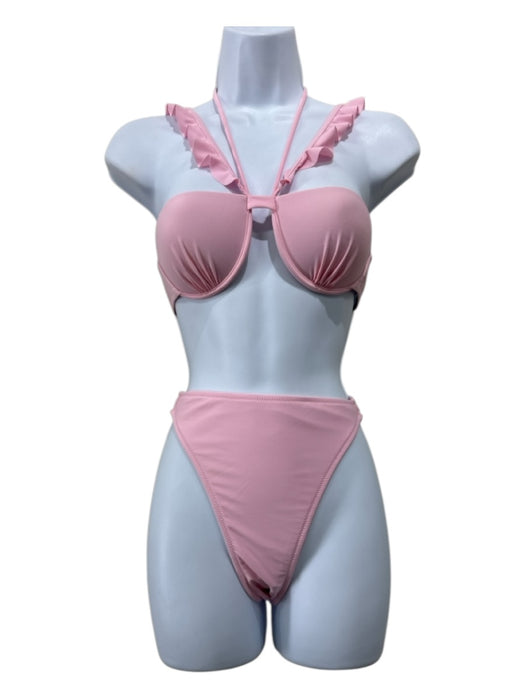 Shani Shemer Size XS Pink Nylon Ruffle Detail Swimsuit Pink / XS