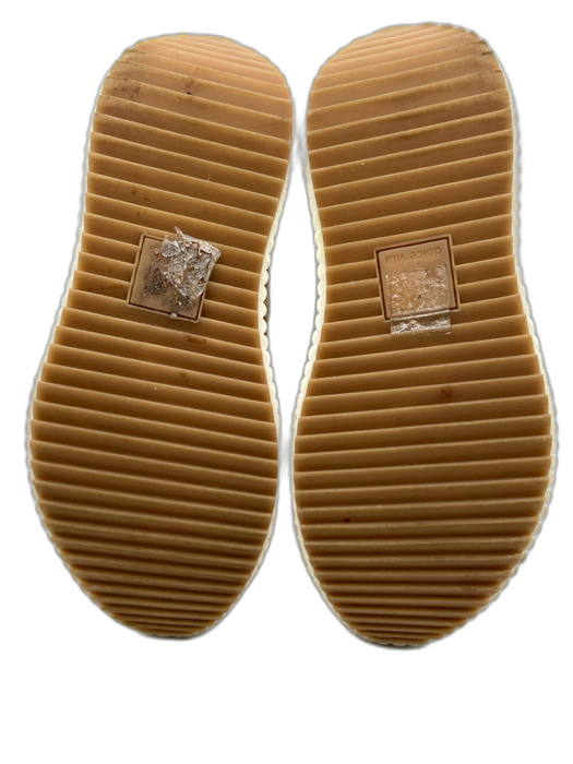 Dolce Vita Shoe Size 7.5 Cream & Brown Tweed whipstitch trim lace up Sneakers Cream & Brown / 7.5