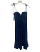 Reformation Size 2 Blue Linen Spaghetti Strap Zip Back Midi Dress Blue / 2