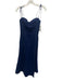 Reformation Size 2 Blue Linen Spaghetti Strap Zip Back Midi Dress Blue / 2