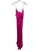 Jay Godfrey Size 8 Hot pink Polyester Spaghetti Strap Zip Back Ruffles Gown Hot pink / 8
