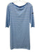 Saint James Size 12 Blue & White Polyamide & Elastane Scoop Neck Dress Blue & White / 12