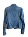 Levis Size Large Med Dark Wash Cotton Contrast Stitch 4 Pocket Jacket Med Dark Wash / Large