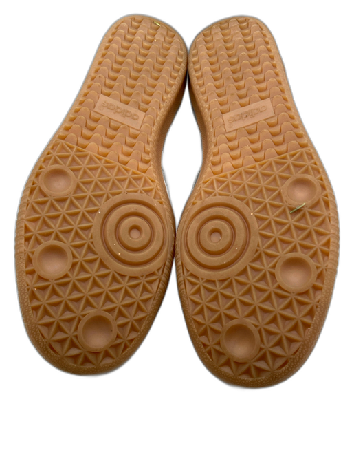 Adidas Shoe Size 9 Silver & White Leather Crinkle Metallic Lace Up Sneakers Silver & White / 9