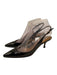 Dolce & Gabbana Shoe Size 37.5 Black Patent Leather Pointed Toe Slingbacks Pumps Black / 37.5