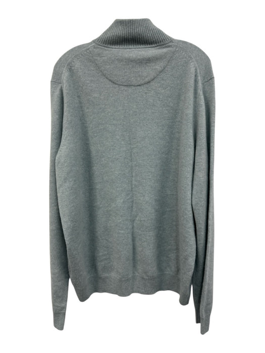 Nordstrom AS IS Size XL Light blue Cashmere Solid Quarter Zip Men's Sweater Light blue / XL