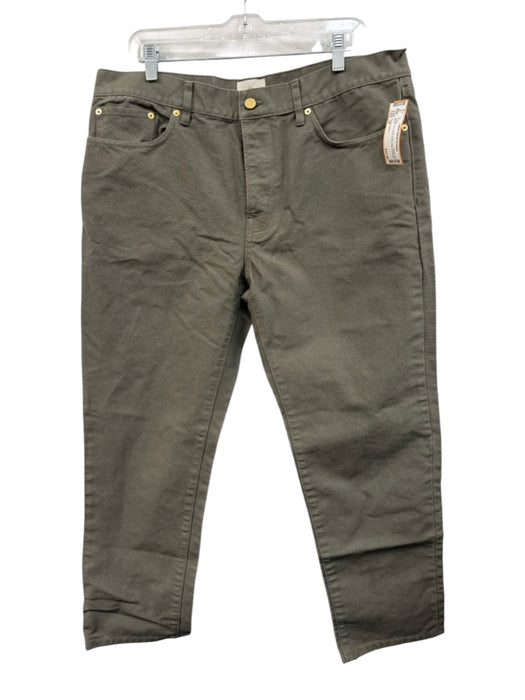 Sid Mashburn Size 38 Green Cotton Solid Jean Men's Pants Green / 38