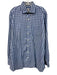 Peter Millar Size XL Blue & Light Blue Cotton Plaid Men's Long Sleeve Shirt Blue & Light Blue / XL