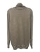 IRO Size M Taupe Beige Wool Heathered Knit Turtleneck Side Slit Sweater Taupe Beige / M