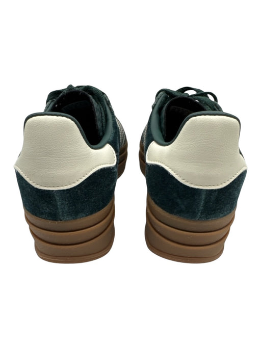 Adidas Shoe Size 7.5 Emerald Green & Cream textile upper Velvet Low Top Sneakers Emerald Green & Cream / 7.5