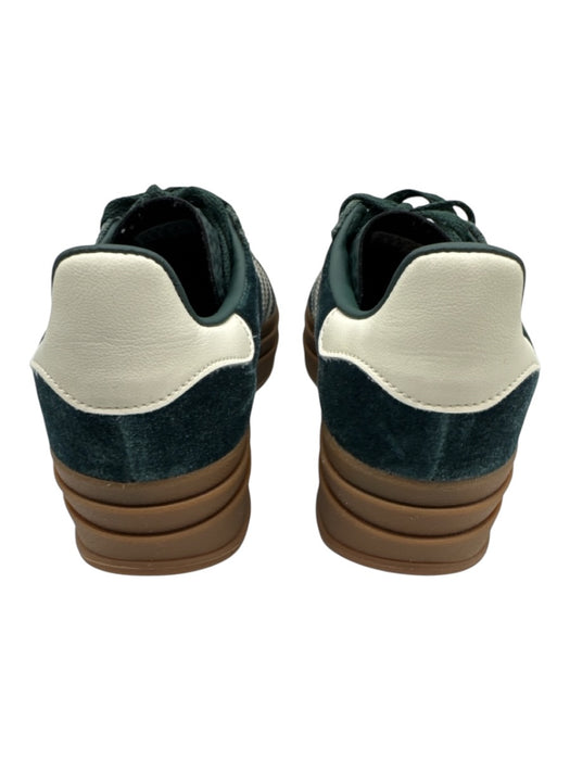 Adidas Shoe Size 7.5 Emerald Green & Cream textile upper Velvet Low Top Sneakers Emerald Green & Cream / 7.5