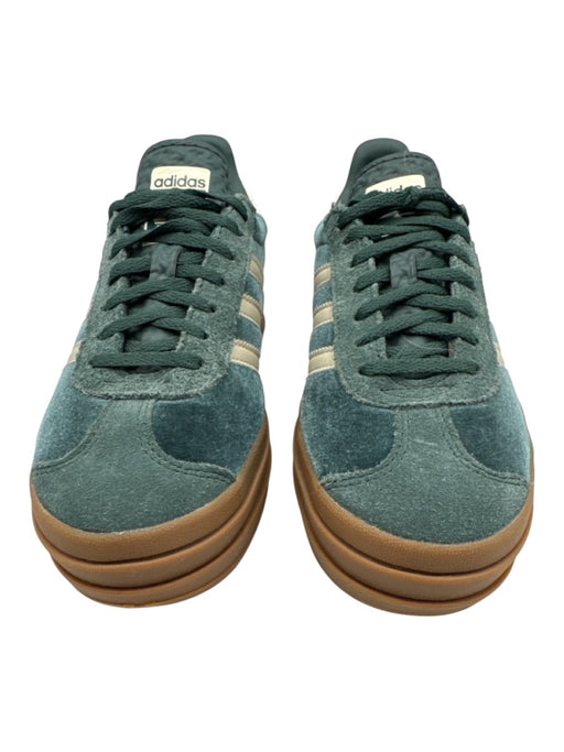 Adidas Shoe Size 7.5 Emerald Green & Cream textile upper Velvet Low Top Sneakers Emerald Green & Cream / 7.5