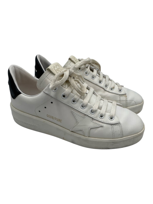 Golden Goose Shoe Size 39 White Leather Upper Round Toe Logo Side Sneakers White / 39