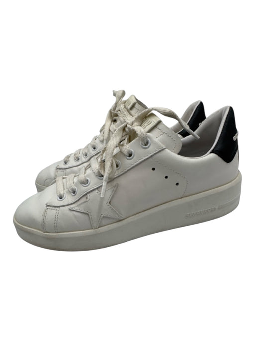 Golden Goose Shoe Size 39 White Leather Upper Round Toe Logo Side Sneakers White / 39