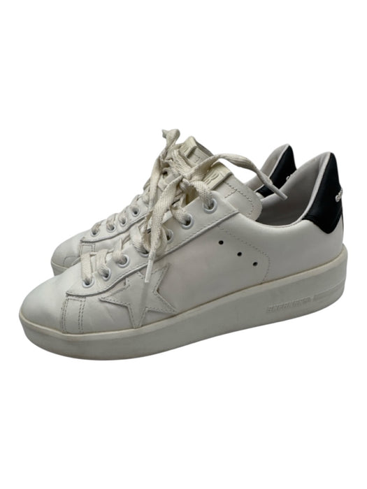 Golden Goose Shoe Size 39 White Leather Upper Round Toe Logo Side Sneakers White / 39