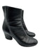 Maison Margiela Shoe Size 37.5 Black Leather Upper Side Zip Stacked Heel Boots Black / 37.5